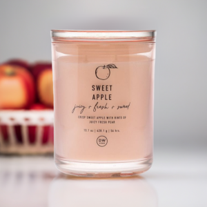 DW Home Sweet Apple Candle With Glass Lid