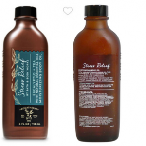 Bath and Body Works Aromatherapy Eucalyptus Tea Body Massage Oil