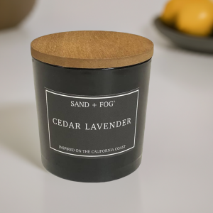 Sand +Fog Cedar Lavender Scented Jar Candle