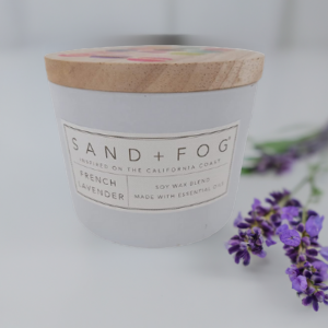 Sand +Fog French Lavender Scented Jar Candle
