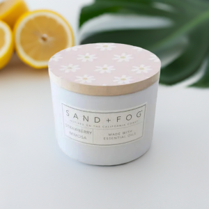 Sand +Fog Strawberry Mimosa Scented Jar Candle