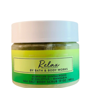 Bath & Body Works RELAX Sandalwood Eucalyptus Sea Salt Body Scrub