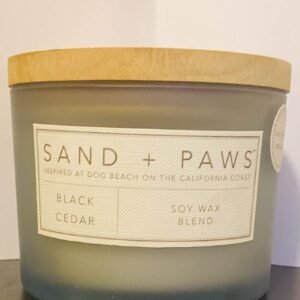 Sand +Fog Black Cedar Scented Jar Candle