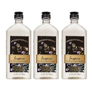 Bath & Body Works Aromatherapy Violet Sandalwood Eucalyptus Body Wash  3 Pack