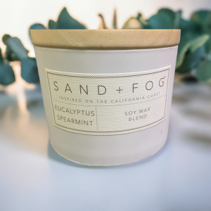 Sand +Fog Eucalyptus Spearmint Scented Jar Candle
