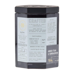 Makers of Wax Goods Amber Teak & Sandalwood Candle