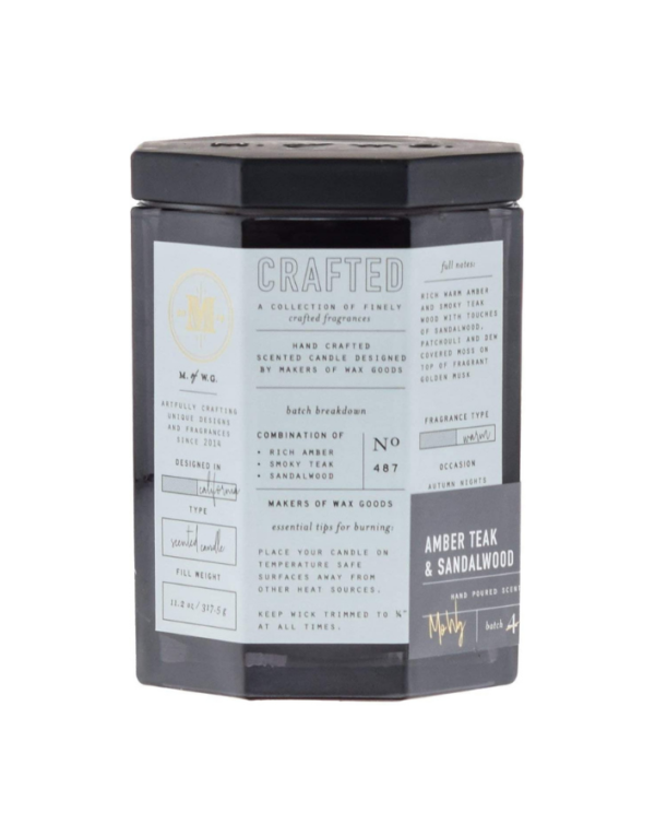 Makers of Wax Goods Amber Teak & Sandalwood Candle
