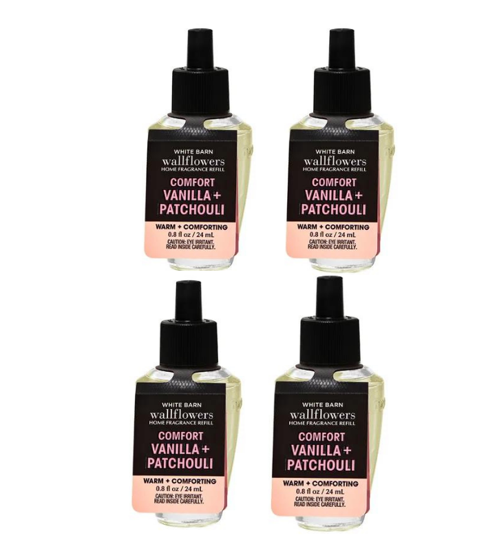Bath and Body Works Vanilla & Patchouli Wallflowers 4-Pack