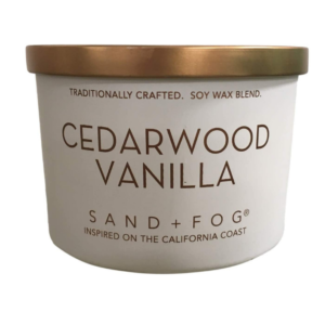 Sand And Fog Cedarwood Vanilla Scented Candle