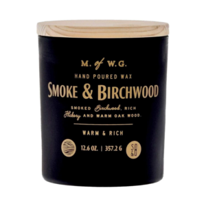 Makers of Wax Goods Large  Smoke & Birchwood Scented Candle