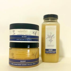 Bath & Body Works Chamomile & Bergamot Bubble bath; Body butter And scrub