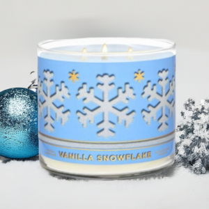 bath And Body Works Vanilla Snowflakes Candle
