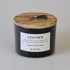 Makers of Wax Goods Leather Candle