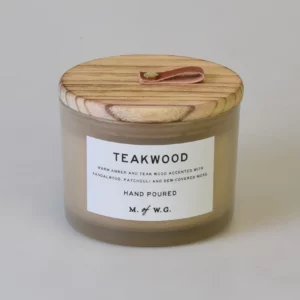 Makers of Wax Goods Teakwood Candle