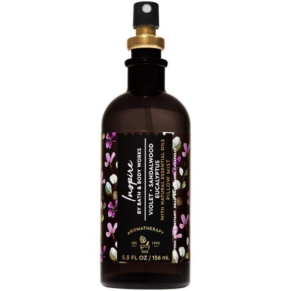 Bath and Body Works Aromatherapy Inspire violet sandalwood eucalyptus Pillow Mist