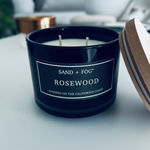 Sand +Fog  Rosewood Scented Jar Candle