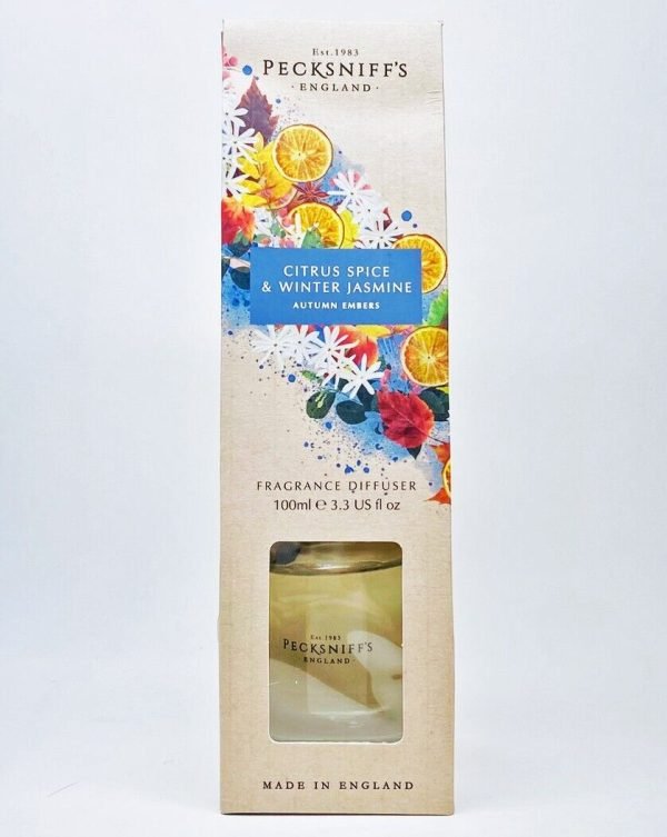 pecksniff's citrus spice and winter jasmine diffuser 100 ml - Image 2