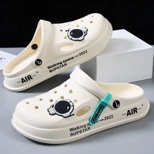 Astronaut Decor  Unisex Slip-on Closed Toe Sandals, Soft Sole Walking  Clogs
