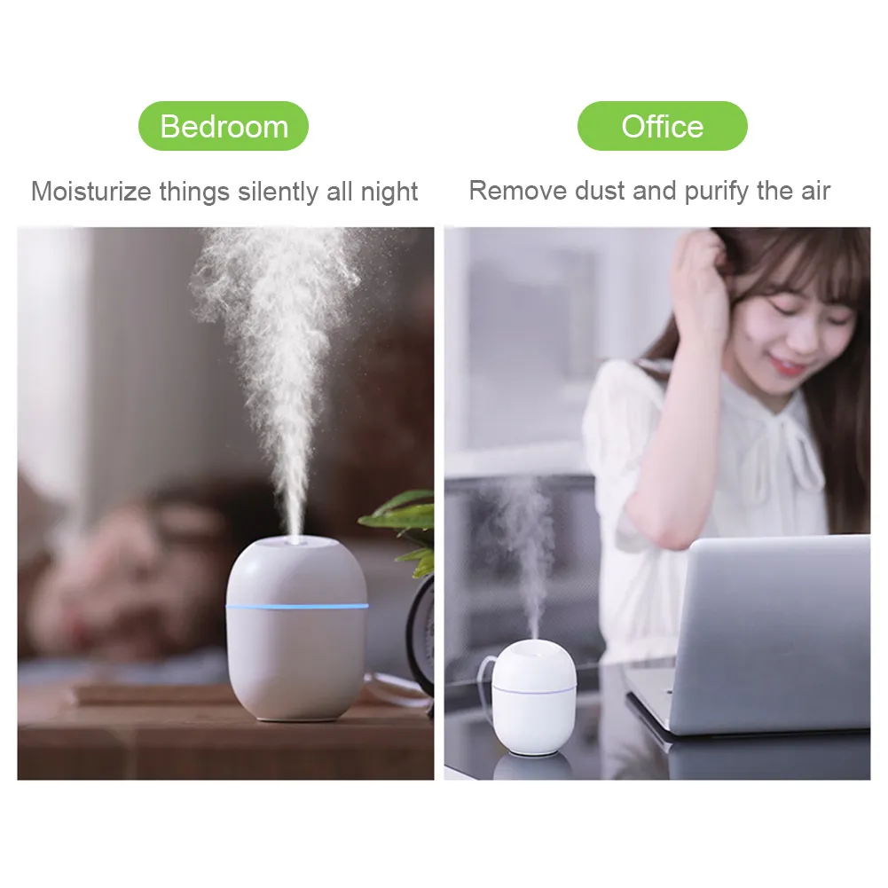Portable USB Ultrasonic Air Humidifier with LED Lamp - Image 6