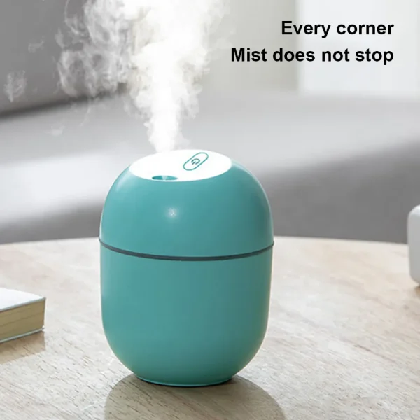 Portable USB Ultrasonic Air Humidifier with LED Lamp - Image 2