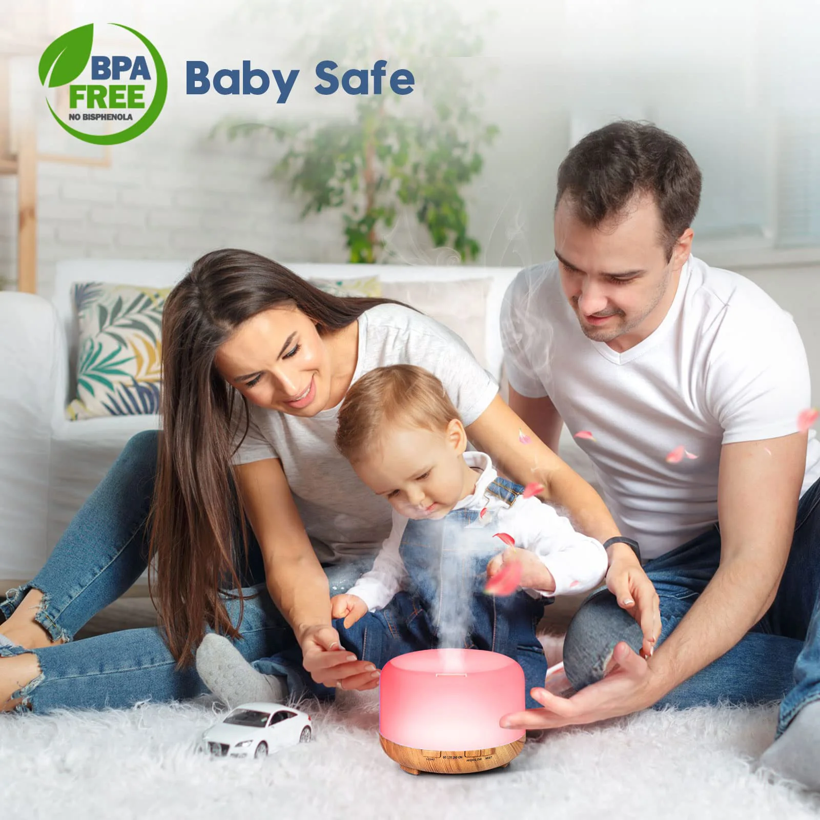 Essential Oil & Aroma Diffuser Humidifier with Remote Control - Image 3
