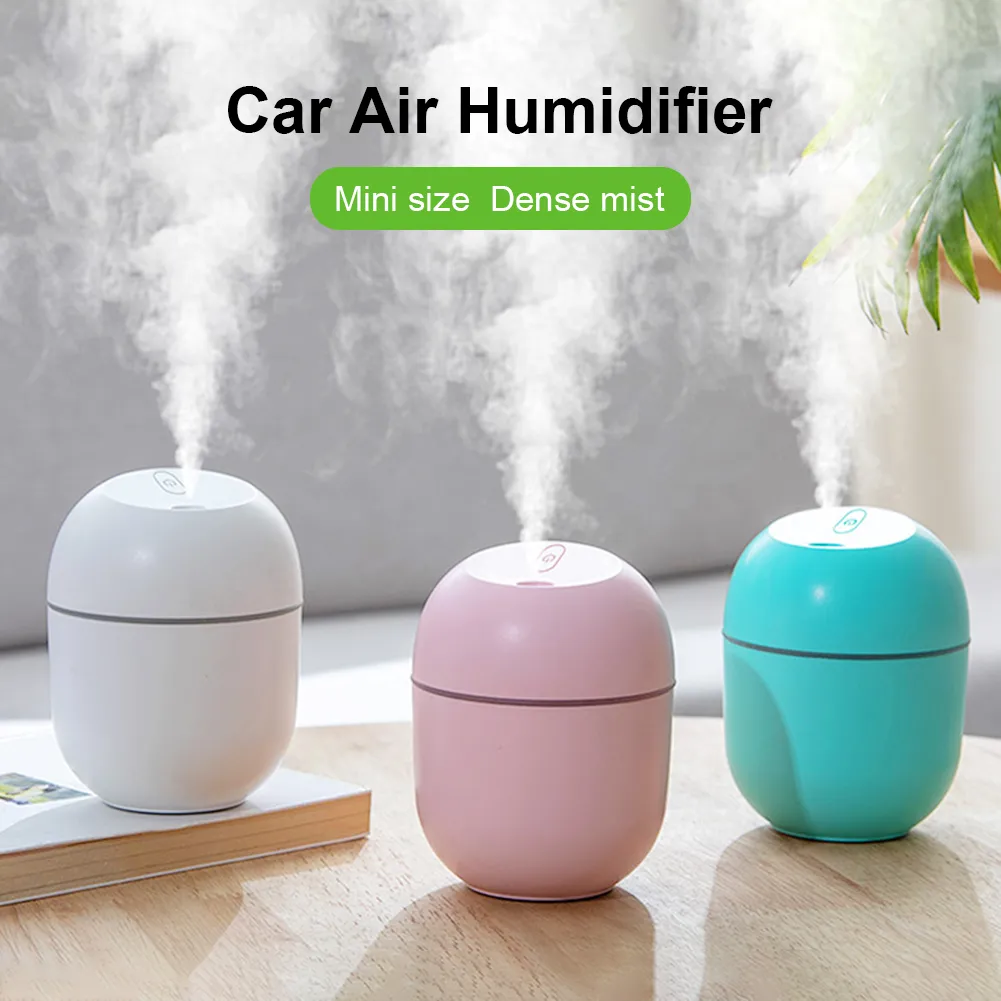 Portable USB Ultrasonic Air Humidifier with LED Lamp