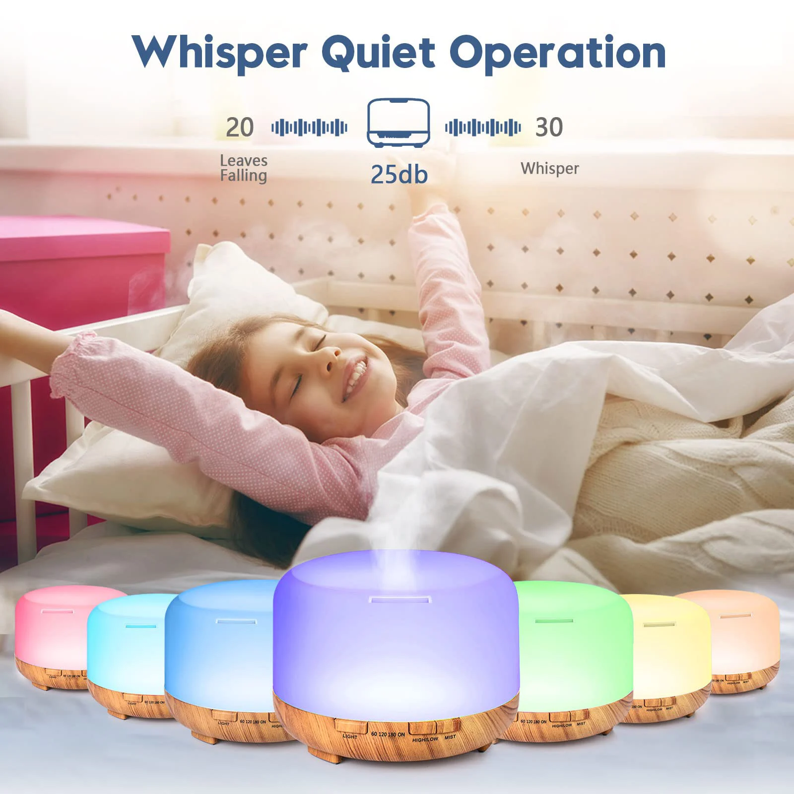 Essential Oil & Aroma Diffuser Humidifier with Remote Control - Image 2