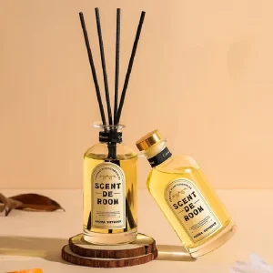 Reed Diffuser with Essential Oil Sweet orchard, Sandalwood, Zen Tea scent diffuser set