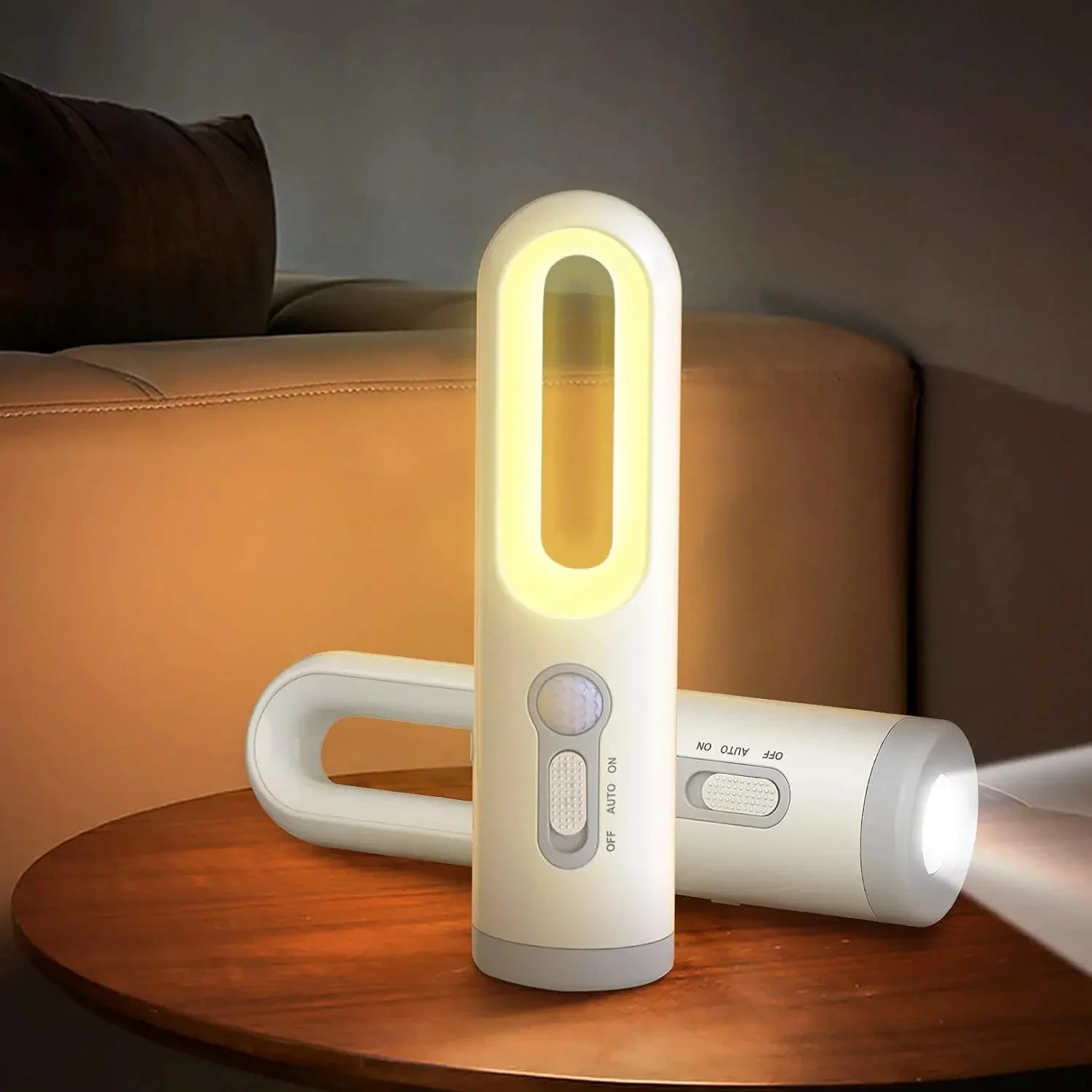 2 in 1 LED Portable Flashlight/ Nightlight with Dusk to Dawn Sensor