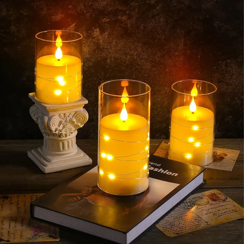 LED Flameless Electronic Candles Battery Powered Flickering Lamp - Image 3