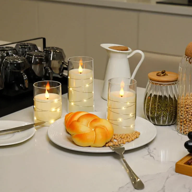 LED Flameless Electronic Candles Battery Powered Flickering Lamp - Image 4