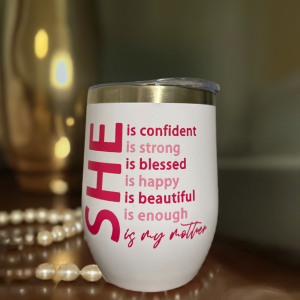 Betianna wine Tumbler Stainless Steel Mother's day Gift With Inspirational Quotes