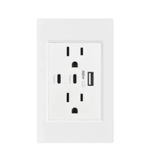 Wall Outlet 5V2.1A, Charging Power Outlet with USB Ports