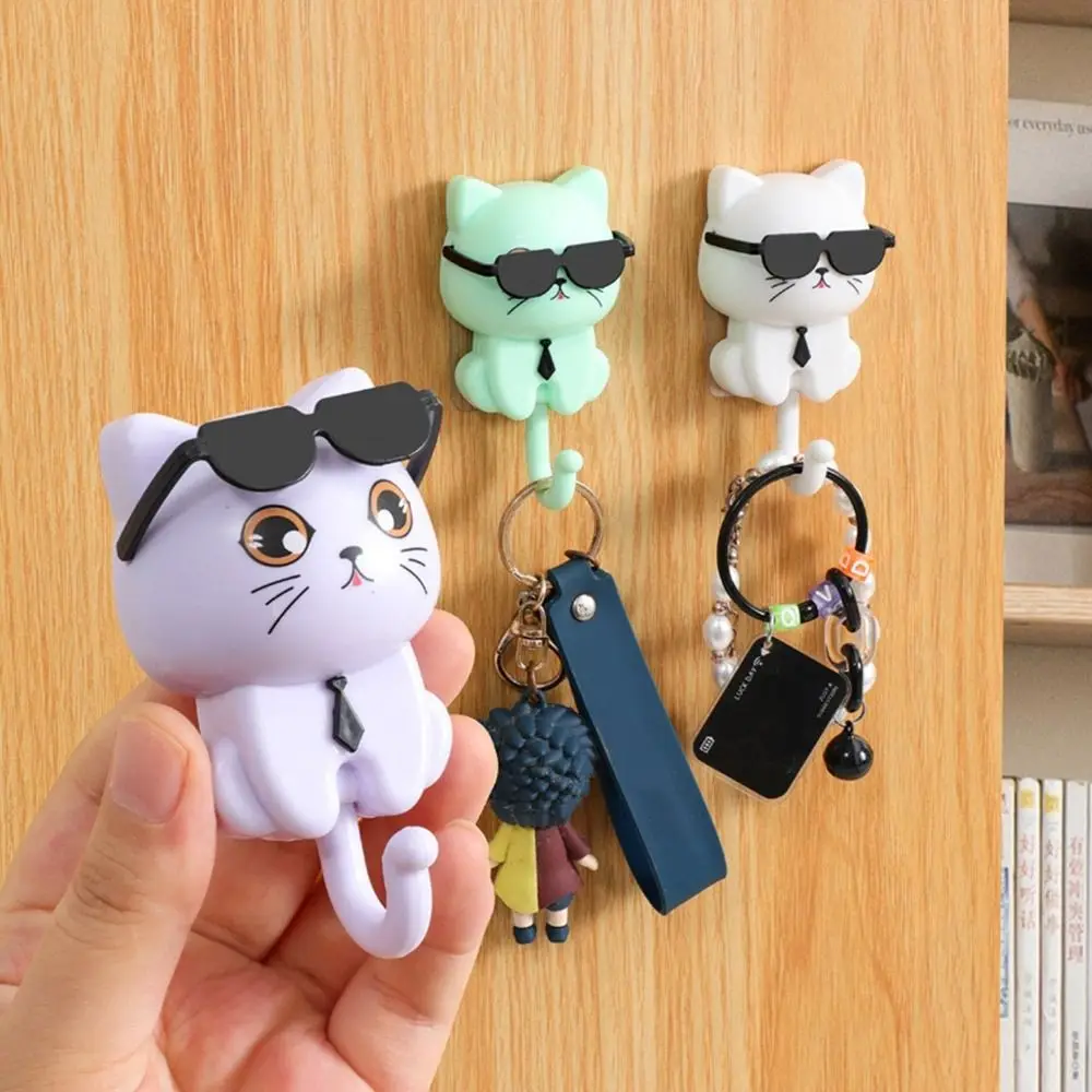 Cute Plastic Cartoon Cat Hooks Key Hangers - Image 2