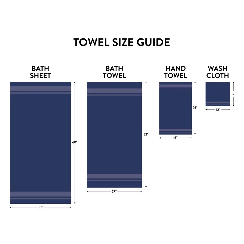 18-Piece 100% Cotton Soft Durable Super Absorbant Towel Set - Image 3