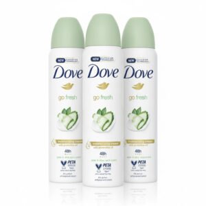 Dove Go Fresh Deodorant Spray - Cucumber & Green Tea Scent - 48H Freshness - 150ml (3 Pack)