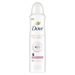 Dove Antiperspirant Dry Spray Invisible Clear Finish - 3.8 oz, Pack of 2